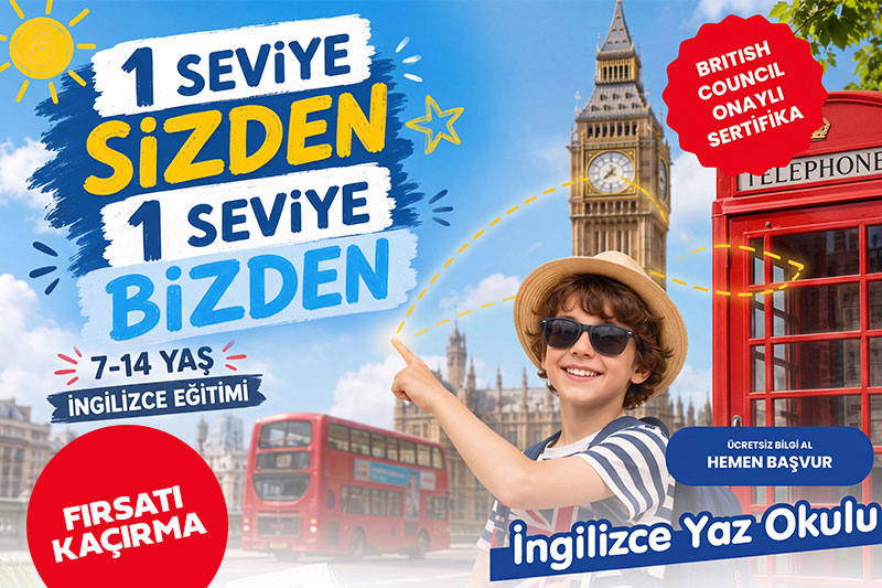Mersin Çocuk İngilizce Yaz Okulu: Tüm Şubelerde 1+1 Fırsatı!